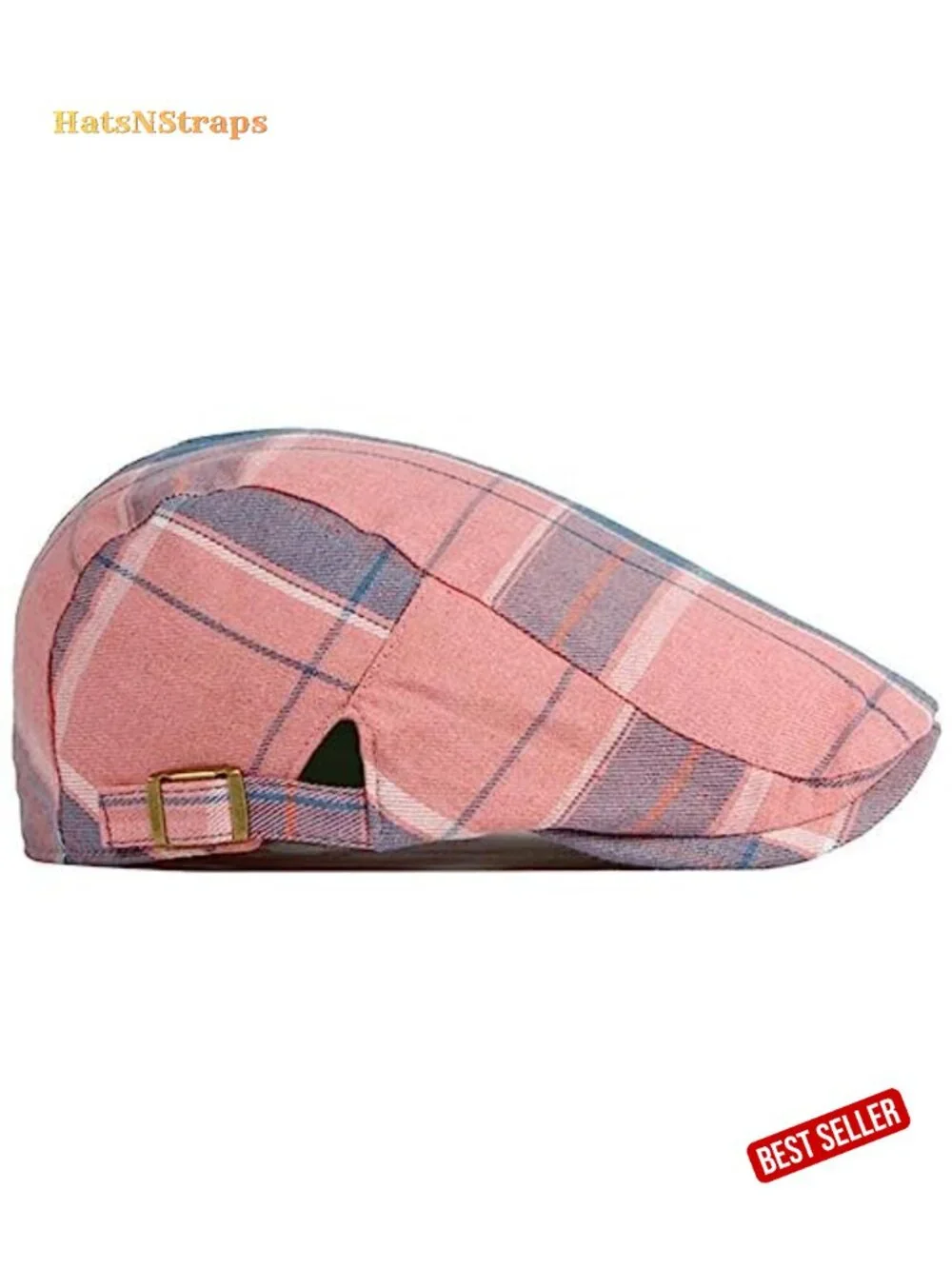 Unisex Newsboy Cap - Ivy Gatsby Cabbie Driving Beret Hat with Adjustable Straps
